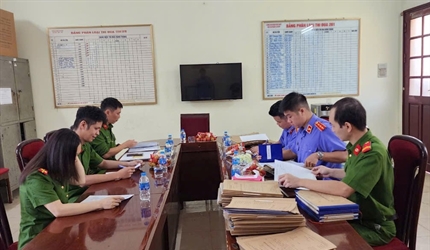 Viện KSND quận Cầu Giấy kiểm sát trực tiếp Nhà tạm giữ - Công an quận...